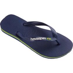 Havaianas Flip Flop Brasil Logo , Navy Blue Color