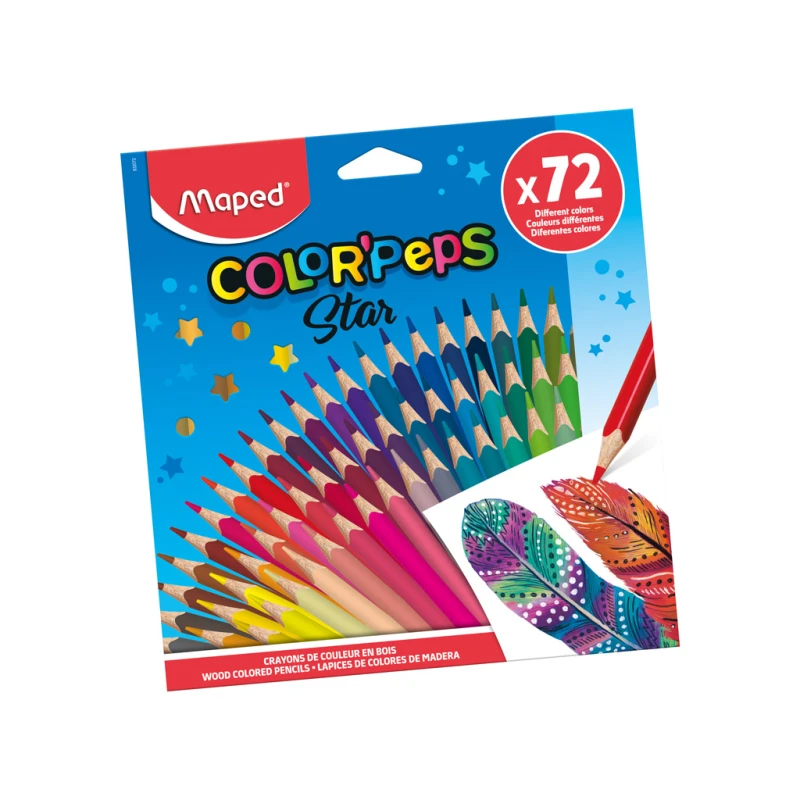 Colour Pencils Maped Color’peps Star, 72 Pieces - Maped