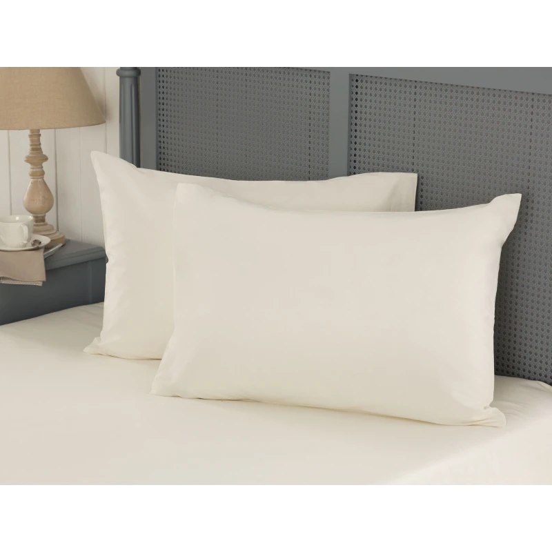 Madame Coco Manon Ranforce Pillowcase, White Color, 2 Pieces - Madame COCO