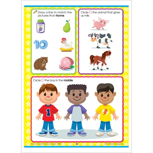 Little Thinkers Kindergarten Workbook - School Zone - Image 2