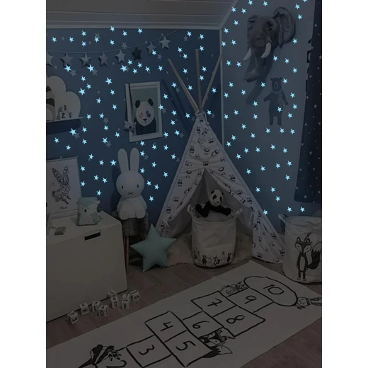 زينة باضاءة للحائط بتصميم النجوم, 48 قطعة - Image 3