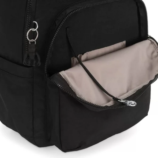 Kipling Seoul Large Backpack, Black Noir Color - Kipling - Image 3