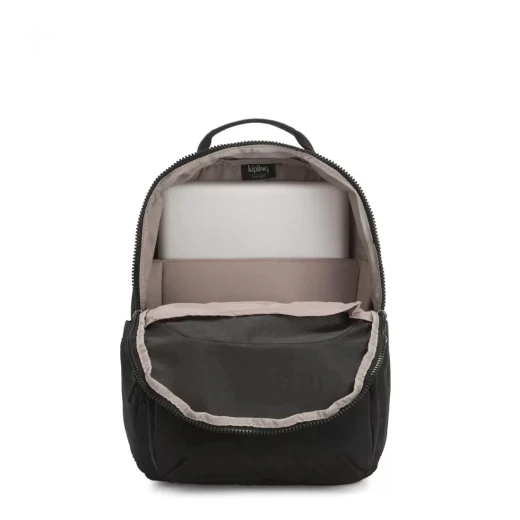 Kipling Seoul Large Backpack, Black Noir Color - Kipling - Image 4