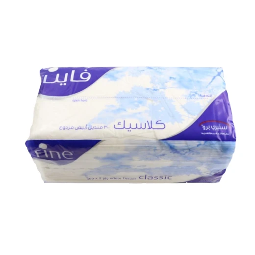 مناديل وجه فاين كلاسيك, 300 منديل مزدوج من فاين - فاين - Image 2