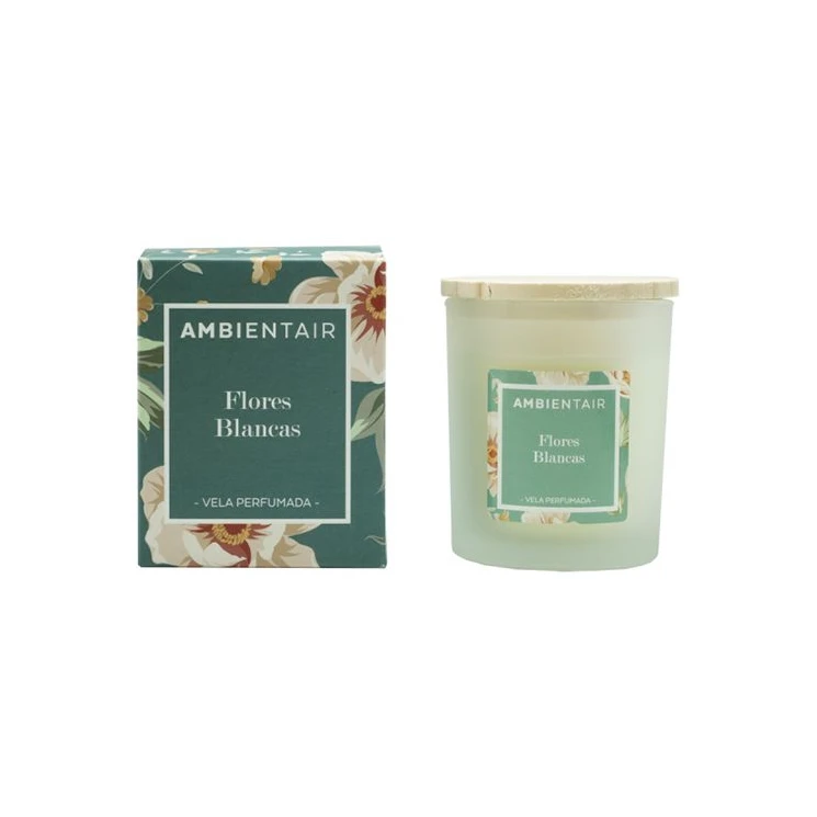 Ambientair Scented Candle Floral, Flores Blances Scent - Ambientair