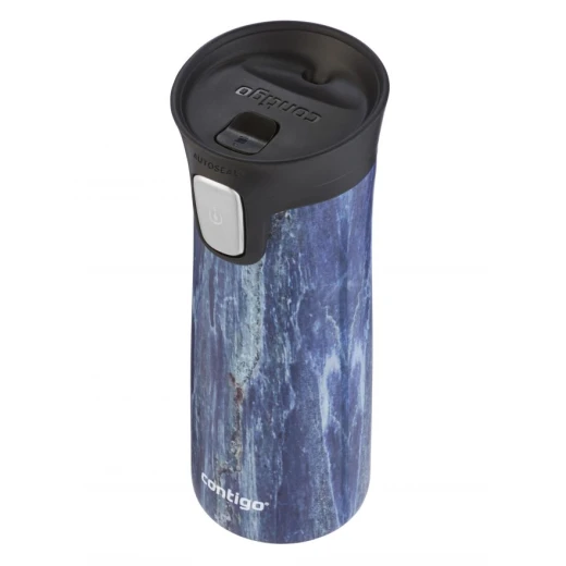 Contigo Pinnacle Autoseal Travel Mug, Stainless Steel Thermal Mug, Vacuum Flask, Leakproof Tumbler, Coffee Mug with BPA Free Easy-Clean Lid, Blueslate, 420 ml - Contigo - Image 2