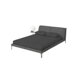 Bedding house fitted sheet set, cotton, dark grey color, king size, 3 pieces - Bedding House
