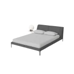Bedding house fitted sheet set, cotton, light grey color, king size, 3 pieces - Bedding House