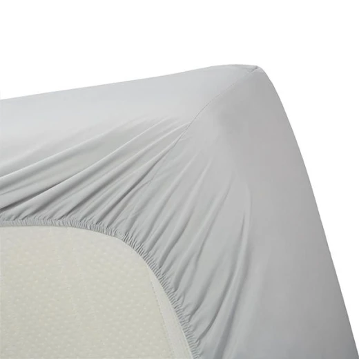 Bedding house fitted sheet set, cotton, light grey color, king size, 3 pieces - Bedding House - Image 3