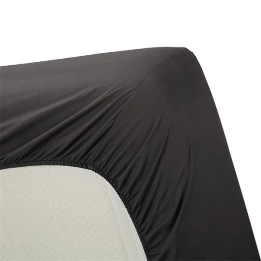 Bedding house fitted sheet set, cotton, anthracite color, queen size, 3 pieces - Bedding House - Image 3