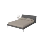 Bedding house fitted sheet set, cotton, taupe color, queen size, 3 pieces - Bedding House