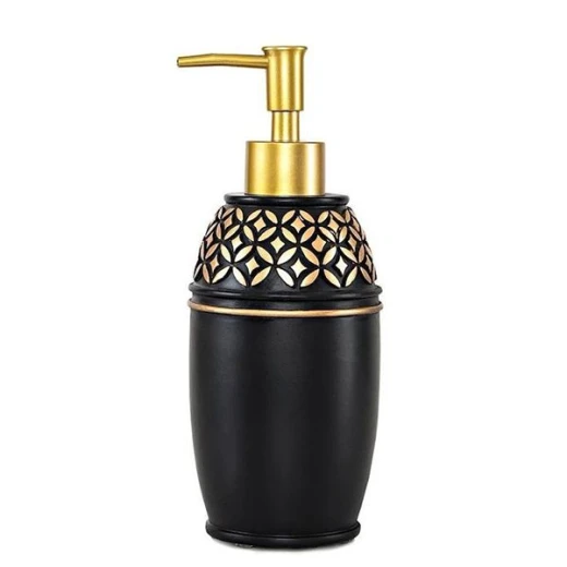 طقم إكسسوارات الحمام, باللون الأسود, 5 قطع من إيريا - إيريا - Image 6