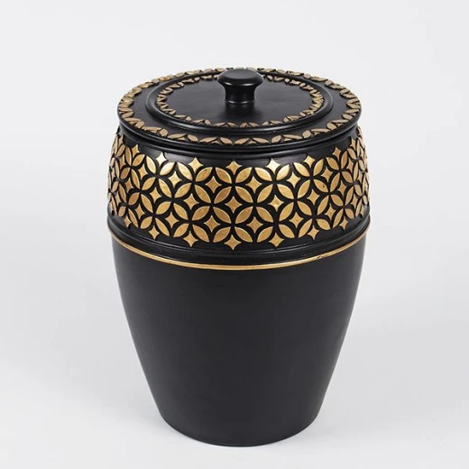 طقم إكسسوارات الحمام, باللون الأسود, 5 قطع من إيريا - إيريا - Image 7