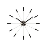 Nextime plug inn wall clock, black color - Nextime