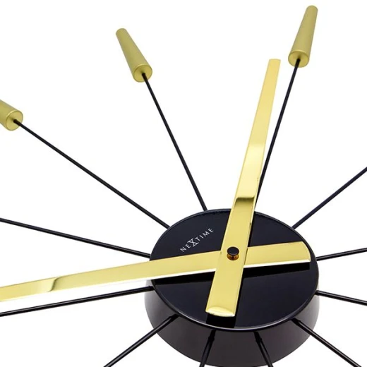 Nextime plug in wall clock, gold color - Nextime - Image 2