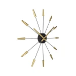 Nextime plug in wall clock, gold color - Nextime