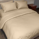 Fieldcrest plain duvet cover, cotton, ivory color, super king size - Fieldcrest