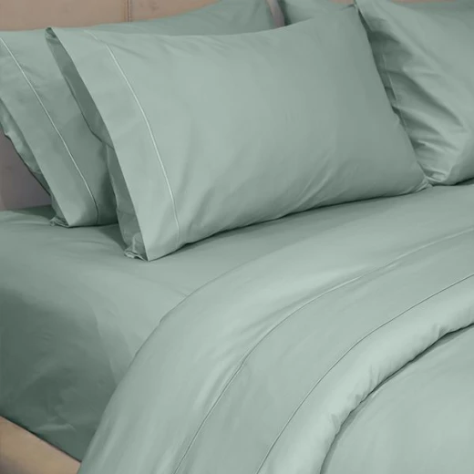 Fieldcrest plain duvet cover, cotton, jade color, super king size - Fieldcrest - Image 2