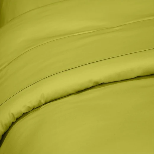 Fieldcrest plain duvet cover, cotton, pistache color, super king size - Fieldcrest - Image 3