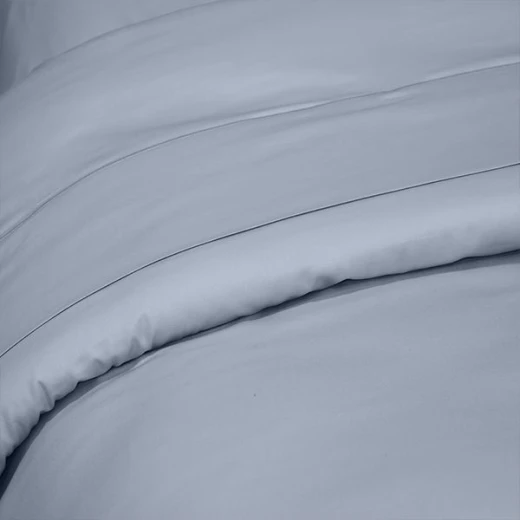 Fieldcrest plain duvet cover, cotton, blue color, king size - Fieldcrest - Image 3