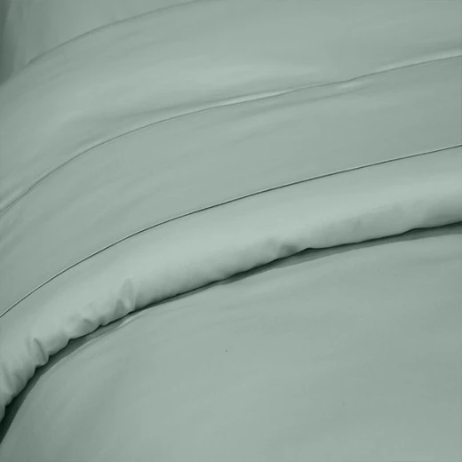 Fieldcrest plain duvet cover, cotton, jade color, king size - Fieldcrest - Image 2