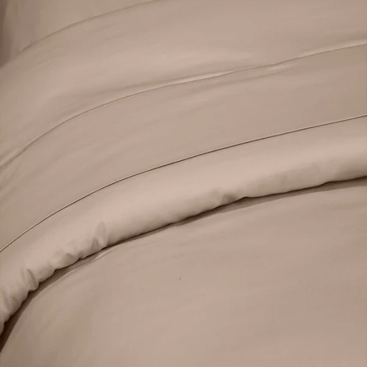 Fieldcrest plain duvet cover, cotton, linen color, king size - Fieldcrest - Image 2
