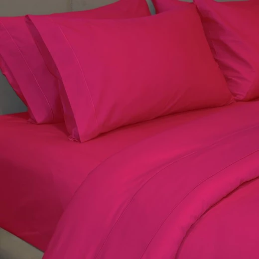 Fieldcrest plain duvet cover, cotton, fuchsia color, queen size - Fieldcrest - Image 3