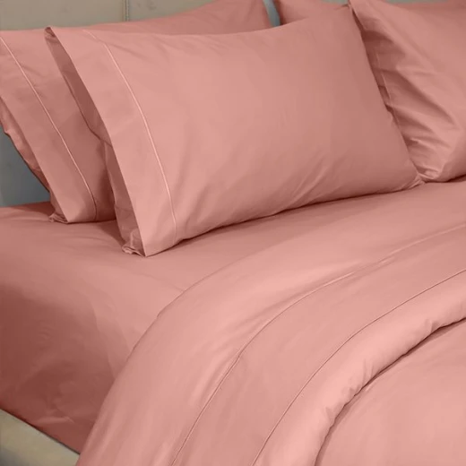 Fieldcrest plain duvet cover, cotton, old rose color, queen size - Fieldcrest - Image 3