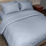 غطاء وجه لحاف بتصميم سادة, باللون الأزرق, حجم مفرد كبير من فيلدكريست - فيلدكريست