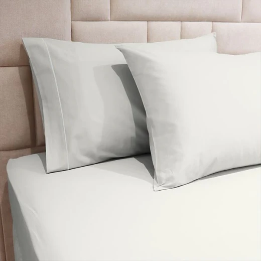 Fieldcrest plain fitted sheet set, cotton, white color, king size, 3 pieces - Fieldcrest - Image 2