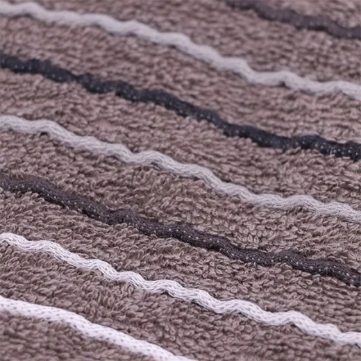 Nova home nestwell jacquard towel, dark grey color, 50x90 size - Nova Home - Image 2