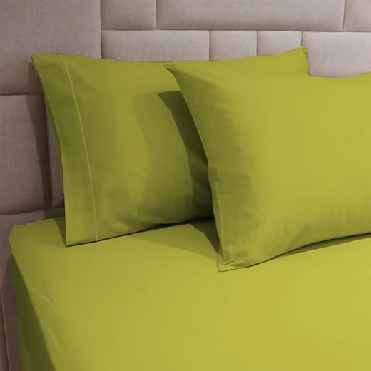 Fieldcrest plain fitted sheet set, pistache color, twin size - Fieldcrest - Image 2