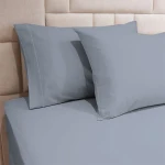 Fieldcrest Plain Pillowcase Set, Cotton, Blue Color, 2 Pieces - Fieldcrest
