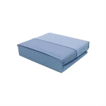 Cannon dots and stripes fitted sheet set, poly cotton, blue color, twin size - Cannon