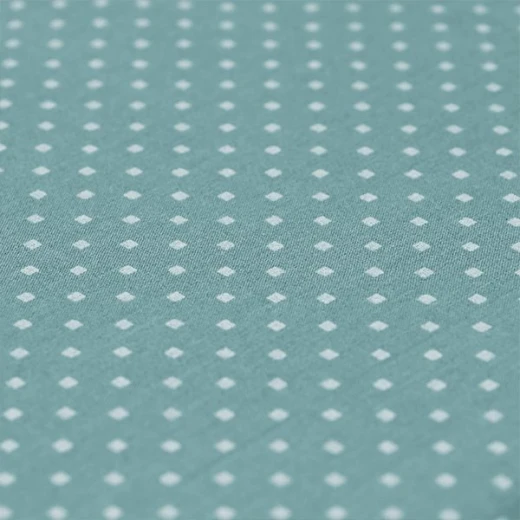 Cannon dots and stripes fitted sheet set, poly cotton, jade color, twin size - Cannon - Image 2