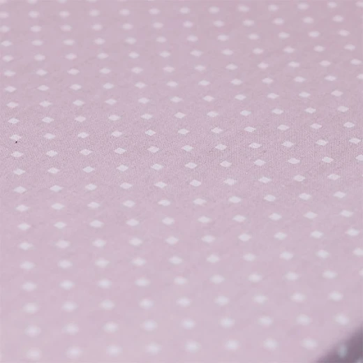 Cannon dots and stripes bed sheet set, lilac color, queen size, 4 pieces - Cannon - Image 4