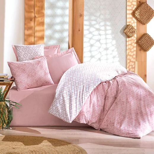 طقم لحاف بتصميم مطبوع, باللون الزهري, حجم مفرد كبير, 4 قطع من نوفا هوم