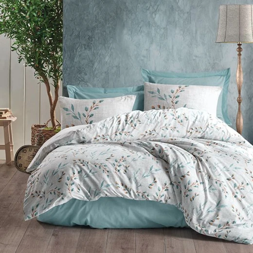 طقم لحاف بتصميم مطبوع, باللون الأزرق فاتح, حجم مجوز, 6 قطع من نوفا هوم طقم لحاف بتصميم مطبوع, باللون الأزرق فاتح, حجم مجوز, 6 قطع من نوفا هوم