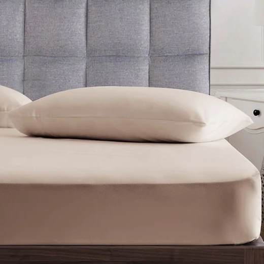 Nova Home UltraPlain Pillowcase Set, Beige Color, 2 Pieces - Nova Home - Image 3