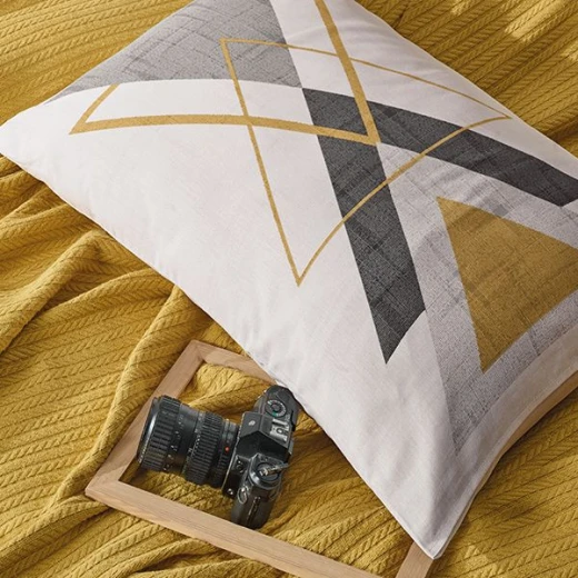 Nova Home Trigon Pique Bedspread Set, Yellow Color, King Size, 4 Pieces - Nova Home - Image 5