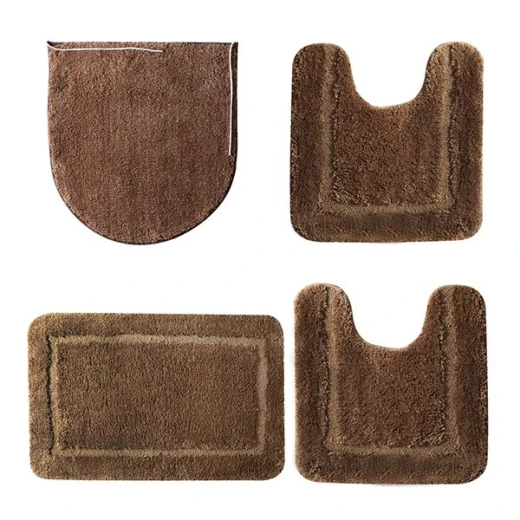 Nova Home Table Tufted Bath Mat Set, Beige Color, 4 Pieces Nova Home Table Tufted Bath Mat Set, Beige Color, 4 Pieces