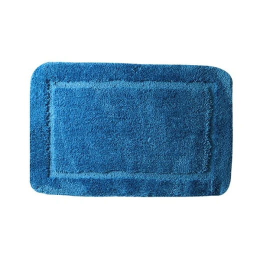 Nova Home Table Tufted Bath Mat Set, Dark Blue Color, 4 Pieces - Nova Home - Image 2