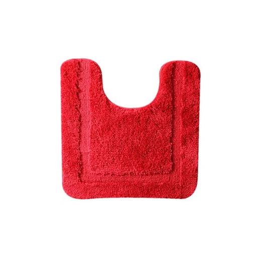 Nova Home Table Tufted Bath Mat Set, Red Color, 4 Pieces - Nova Home - Image 2