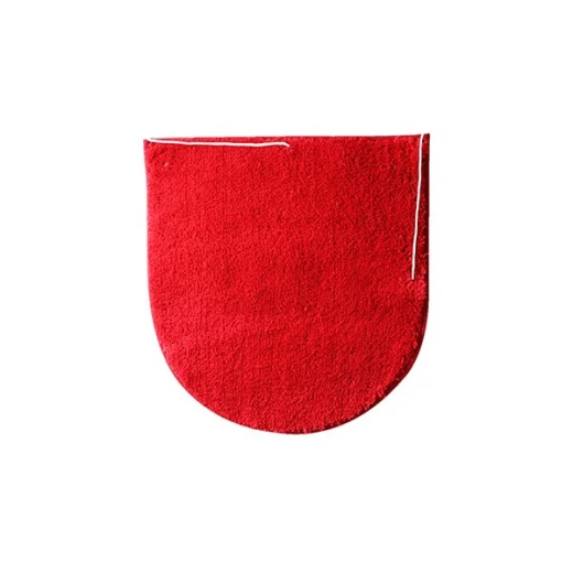 Nova Home Table Tufted Bath Mat Set, Red Color, 4 Pieces - Nova Home - Image 3