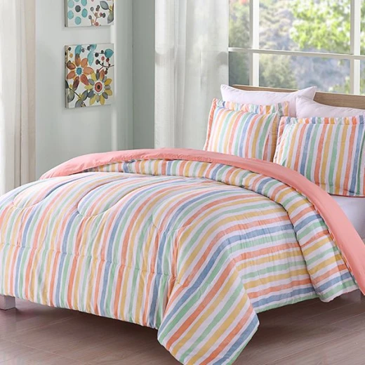 طقم وجه لحاف, بتصميم مطبوع, بألوان متعددة من نوفا هوم طقم وجه لحاف, بتصميم مطبوع, بألوان متعددة من نوفا هوم