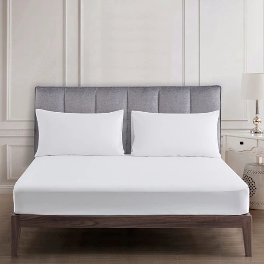 Nova home ultraplain fitted sheet set, twin size, white color