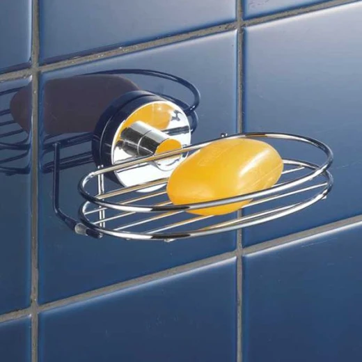 Wenko Milazzo Vacum-Loc Soap Dish, Stainless Steel, Silver - Wenko - Image 3