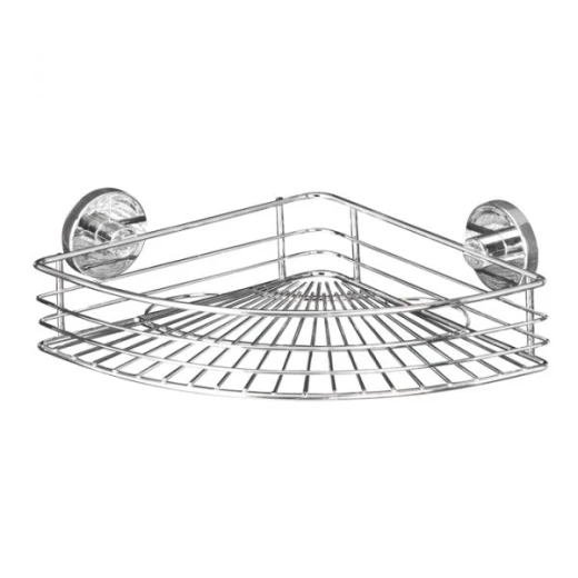 Wenko Milazzo Vacuum-Loc Corner Shelf. Silver Color - Wenko - Image 4