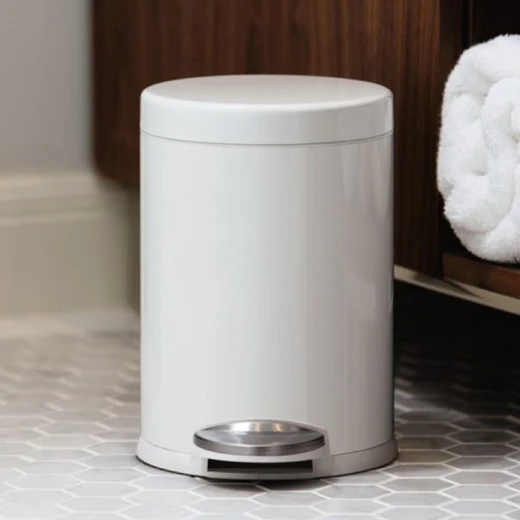 Simplehuman stainless steel trash bin, white color, 3 liter Simplehuman stainless steel trash bin, white color, 3 liter