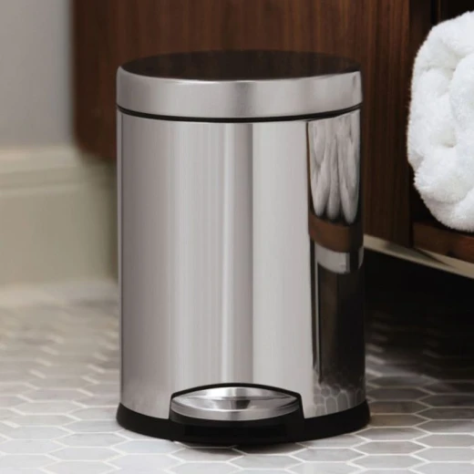 Simplehuman stainless steel trash bin, brushed, 4.5 liter - Simplehuman - Image 2